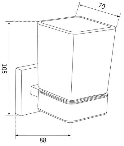Vox Toothbrush Holder - Bathroom Store Ireland