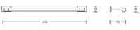 Zoja Single Towel Rail - Bathroom Store Ireland