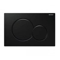 Flush Plate Jet Black Geberit Sigma 01 Black Flush Plate Geberit