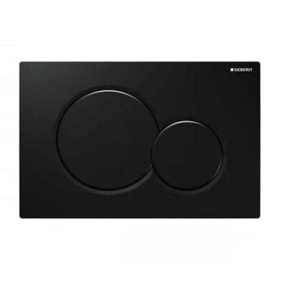 Flush Plate Jet Black Geberit Sigma 01 Black Flush Plate Geberit