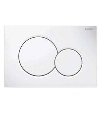 Flush Plate white White Sigma 01 Bathroom Store