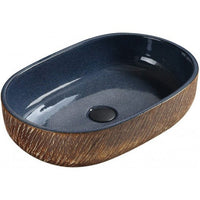 Aleta Countertop Washbasin - Blue - Bathroom Store Ireland