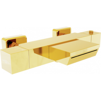 Cube Bath Mixer - Gold - Bathroom Store Ireland