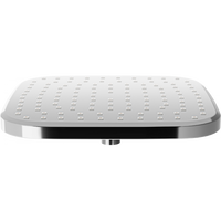 D-33 Shower Head 230x230mm - Chrome/White - Bathroom Store Ireland