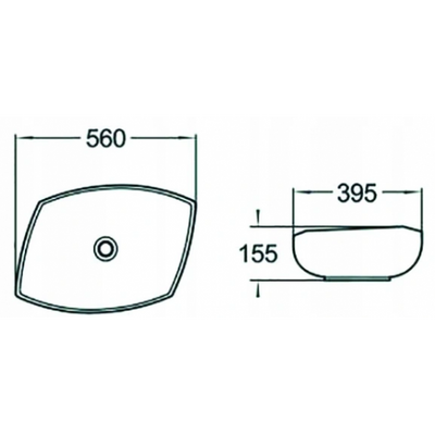 Gianna Countertop Washbasin - White - Bathroom Store Ireland