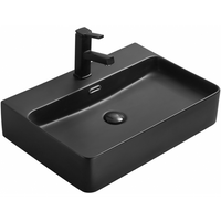 Lara countertop washbasin - Black - Bathroom Store Ireland