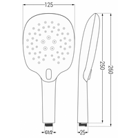 R-22 3-Function Hand Shower - Bathroom Store Ireland