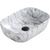 Rita Washbasin, Black & White Imitation Stone