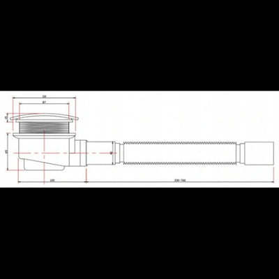 Black Fast Flow Shower Waste - Bathroom Store Ireland