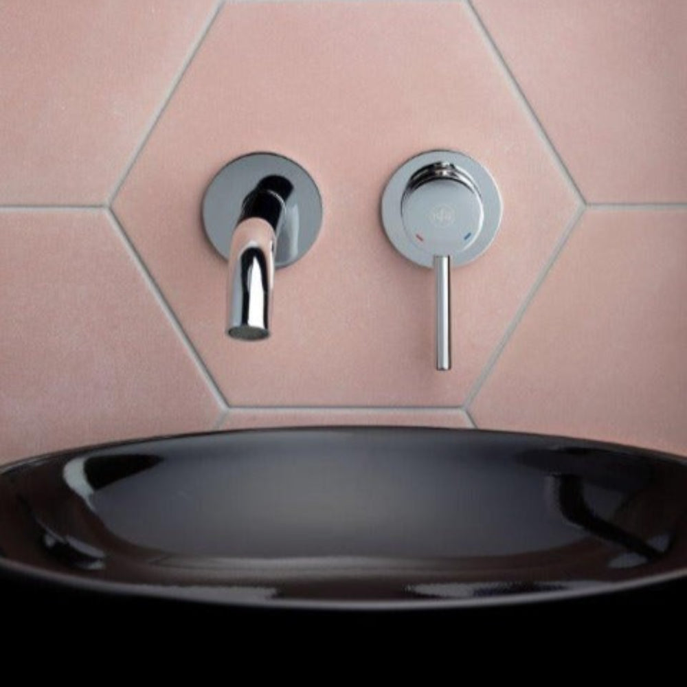 Chrome Wall Mounted Basin Tap
