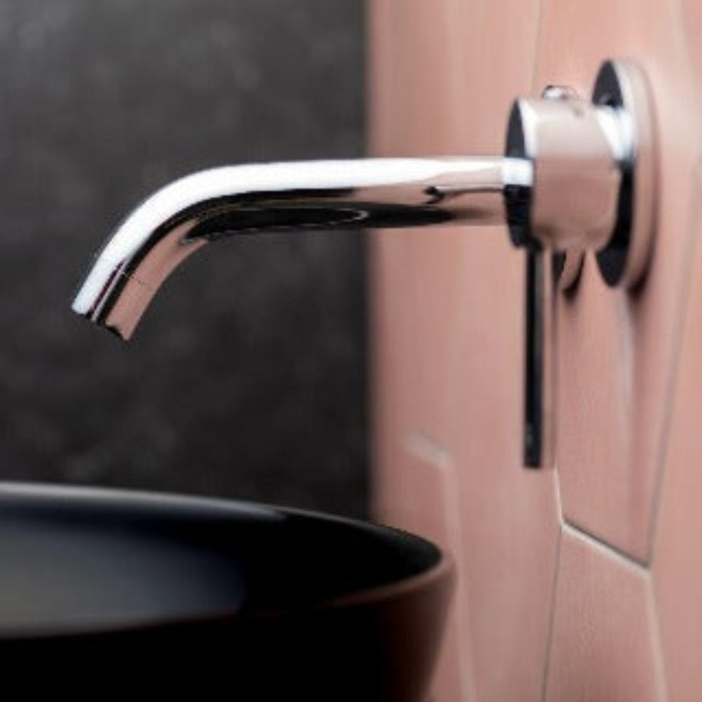 Chrome Wall Mounted Basin Tap
