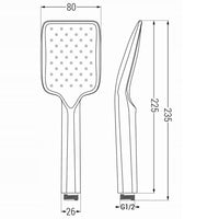 Shower Accessories Mexen Handshower 1-Function Graphite Mexen