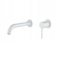 Taps Mexen Alma White Wall Mounted Basin Tap Mexen