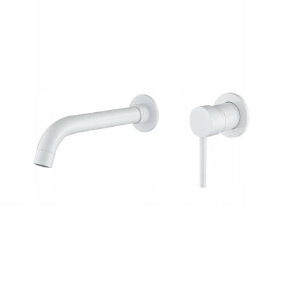 Taps Mexen Alma White Wall Mounted Basin Tap Mexen