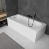 vega bath installed in grey bathroom