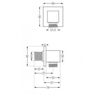 Cube Angled Connection - Bathroom Store Ireland