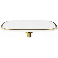 D-49 Head Shower 255x195mm - Black/Gold - Bathroom Store Ireland
