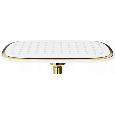 D-49 Head Shower 255x195mm - Black/Gold - Bathroom Store Ireland